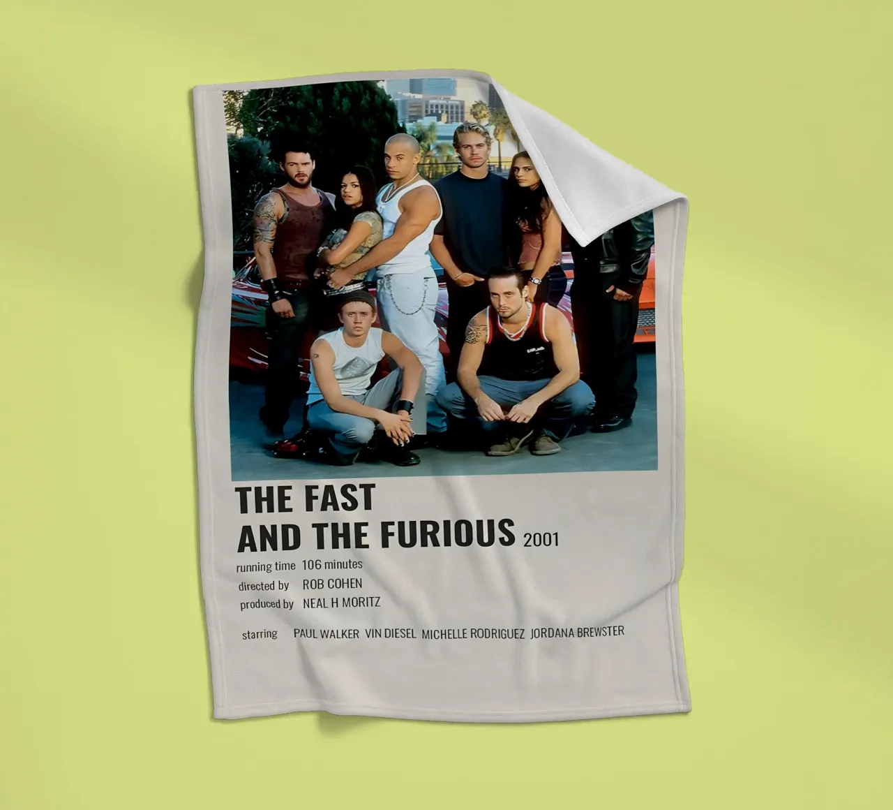 THE FAST AND THE FURIOUS 2001 coperta in pile da MVFminimalist