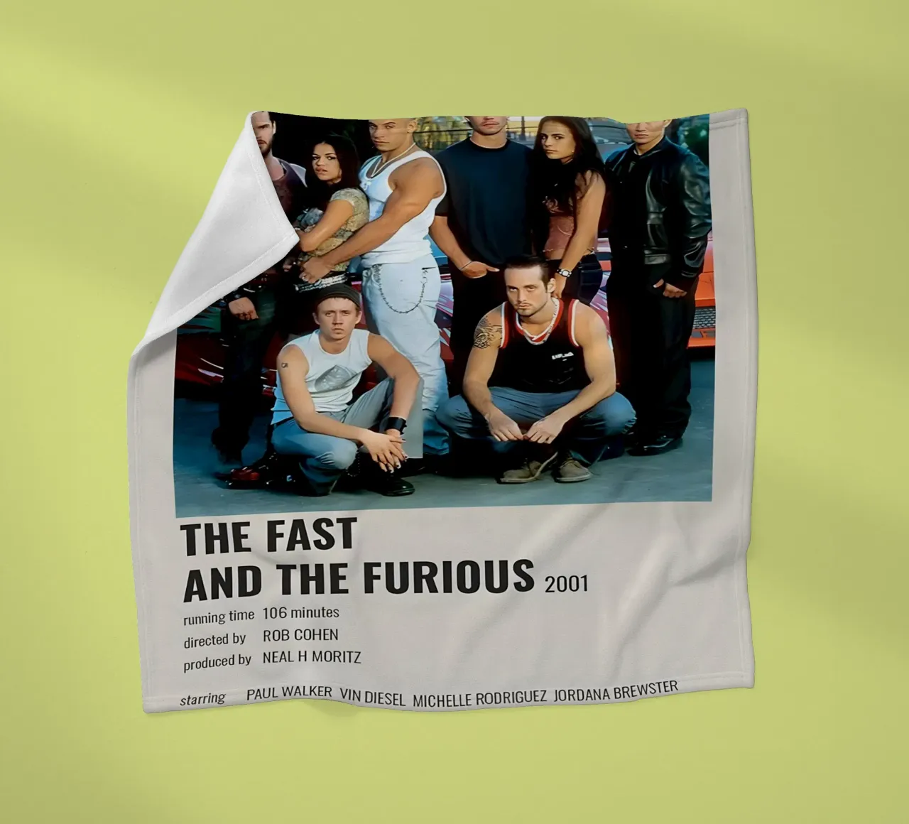 THE FAST AND THE FURIOUS 2001 coperta in pile da MVFminimalist