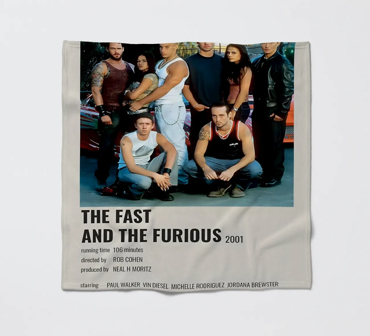 THE FAST AND THE FURIOUS 2001 coperta in pile da MVFminimalist