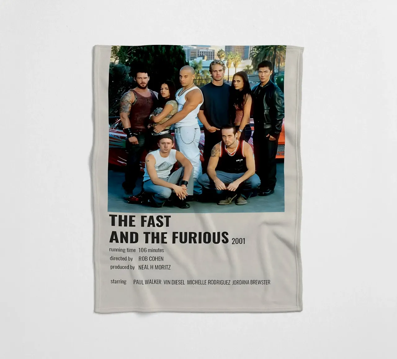 THE FAST AND THE FURIOUS 2001 coperta in pile da MVFminimalist