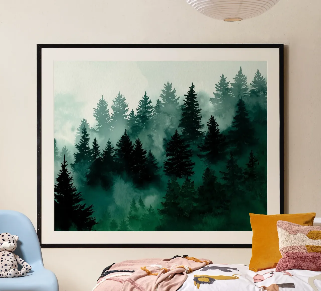 Smaragdnebel Poster von Louise Wilder Studio