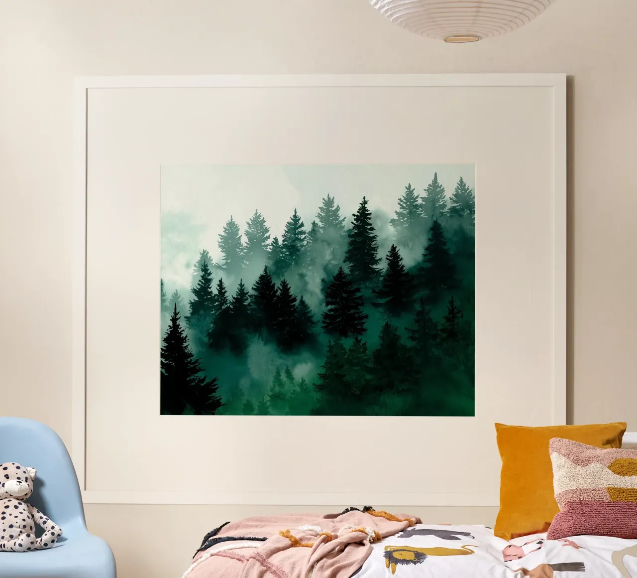 Smaragdnebel Poster von Louise Wilder Studio