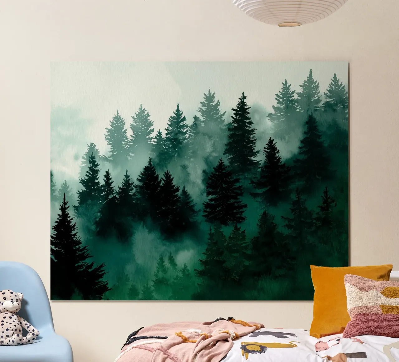 Smaragdnebel Poster von Louise Wilder Studio