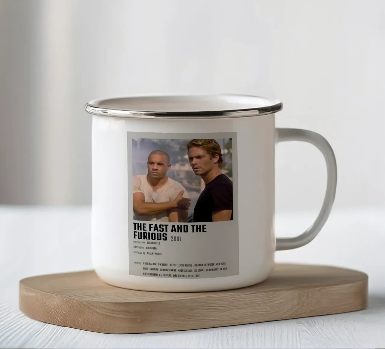 THE FAST AND THE FURIOUS 2001 emaille mok van MVFminimalist