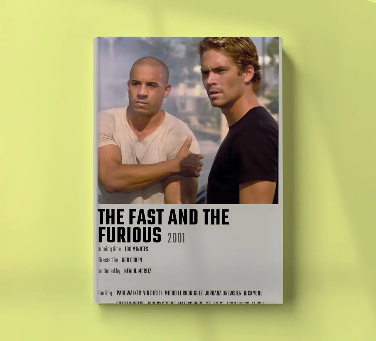 THE FAST AND THE FURIOUS 2001 notebook by MVFminimalist