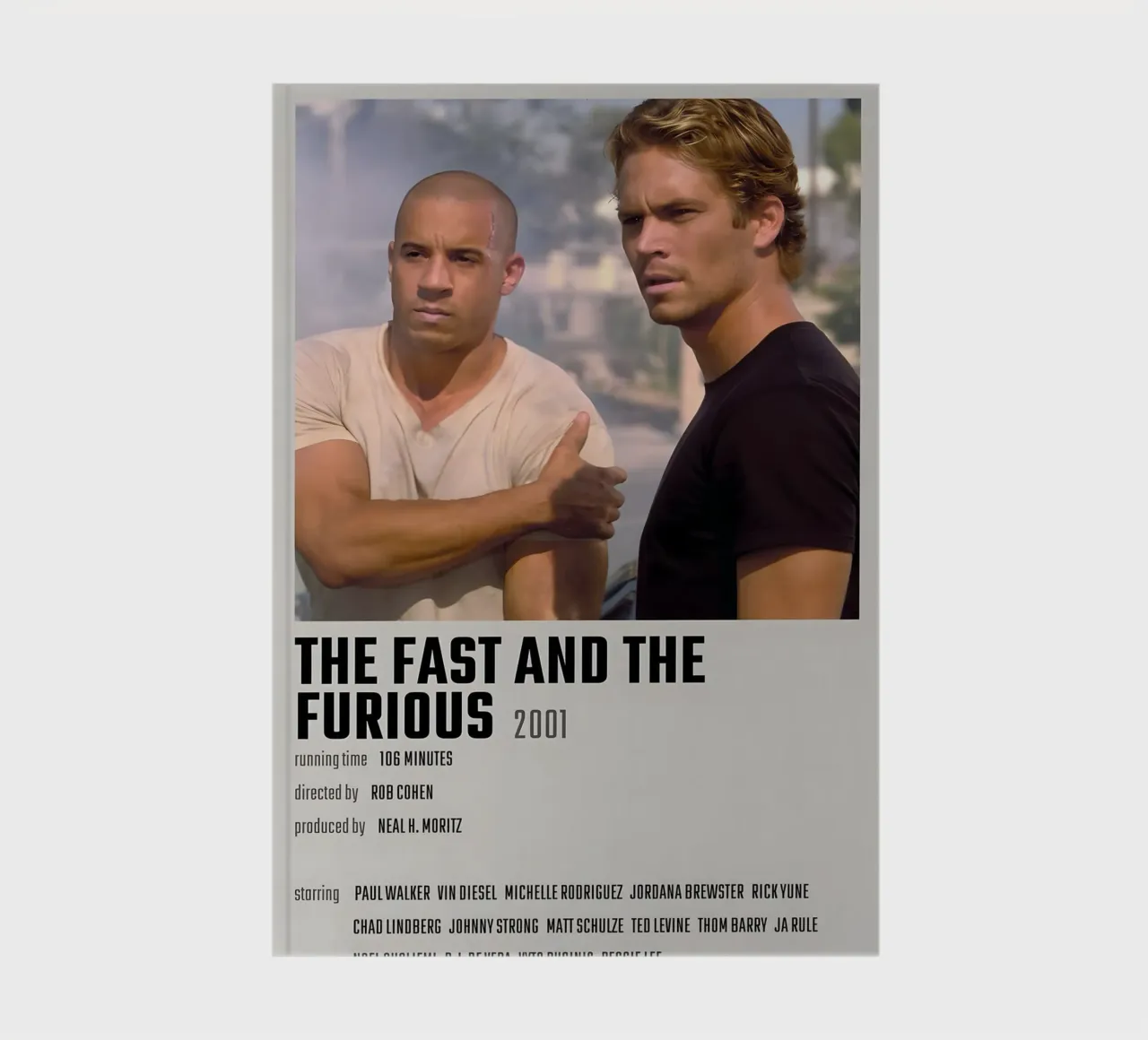 THE FAST AND THE FURIOUS 2001 notebook by MVFminimalist