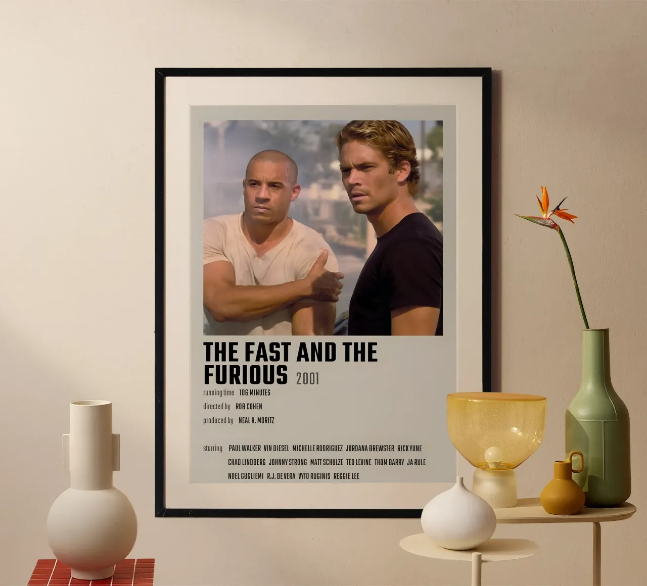 THE FAST AND THE FURIOUS 2001 carta hahnemühle da MVFminimalist