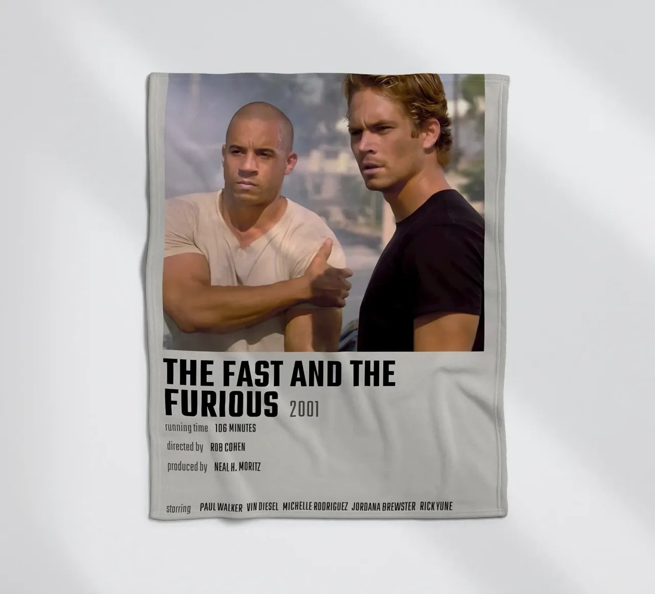 THE FAST AND THE FURIOUS 2001 coperta in pile da MVFminimalist