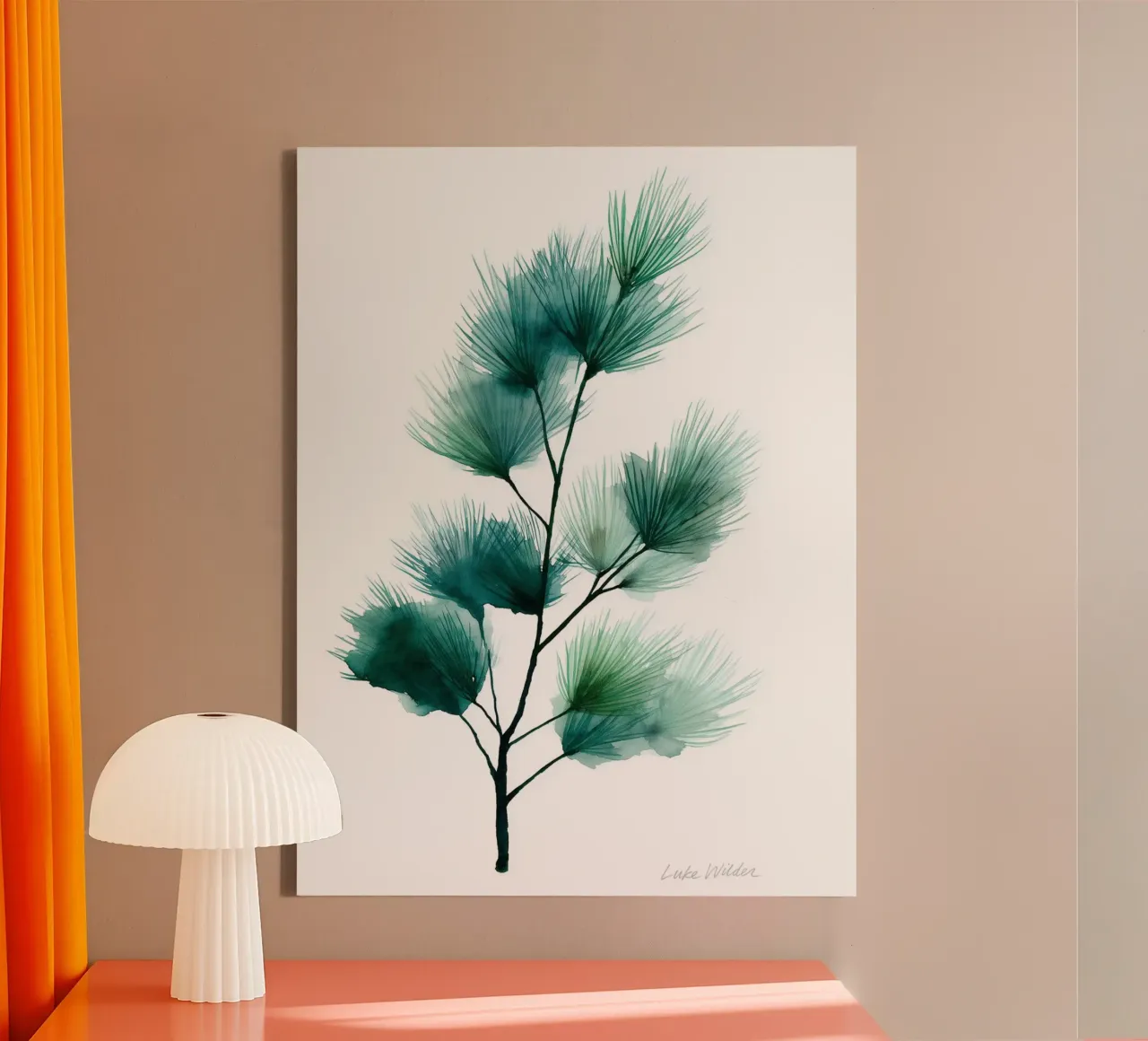 Soft Needles canvas with Floater frame by Luke Wilder Studio