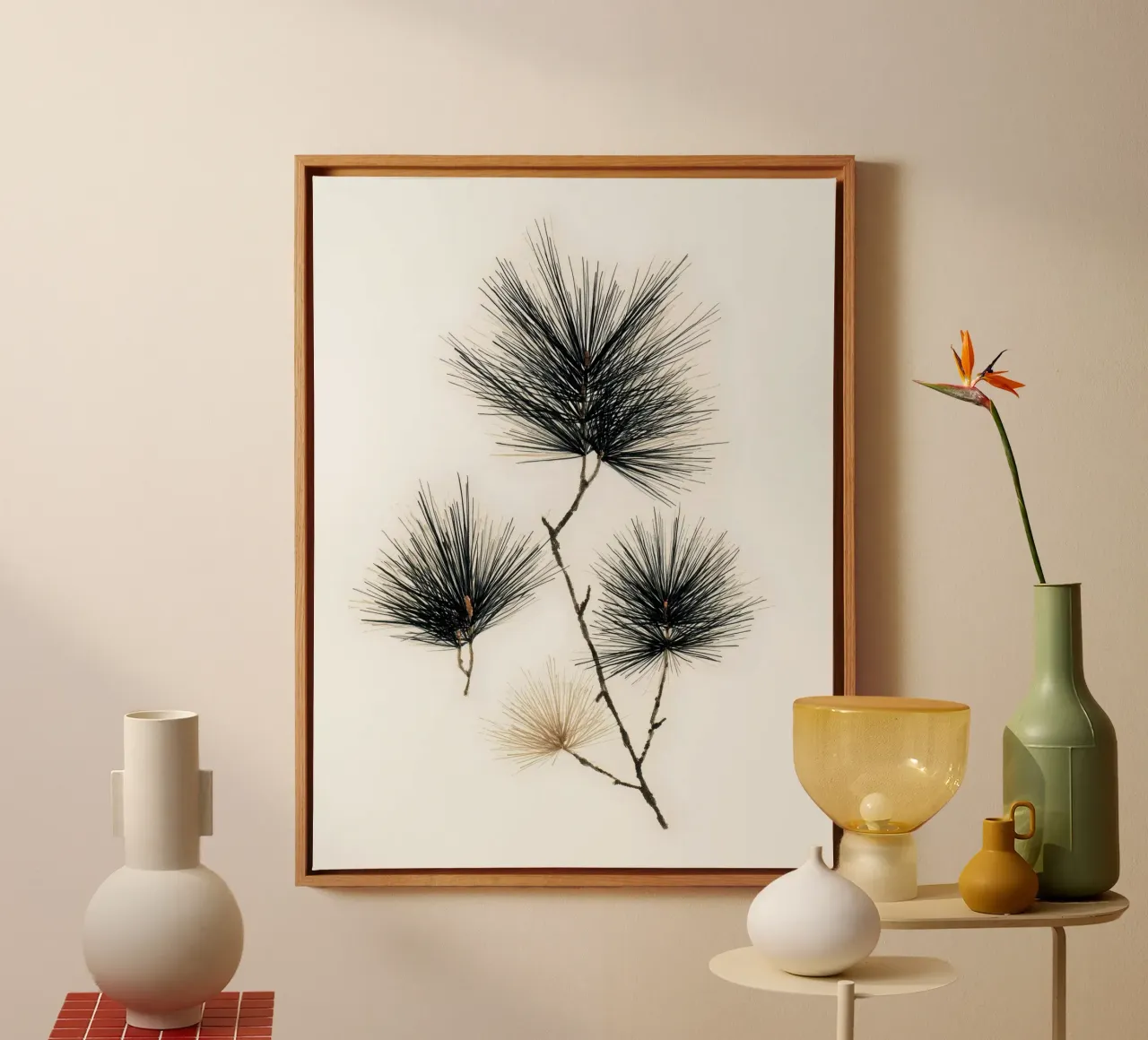 Linework di pino tela da Louise Wilder Studio