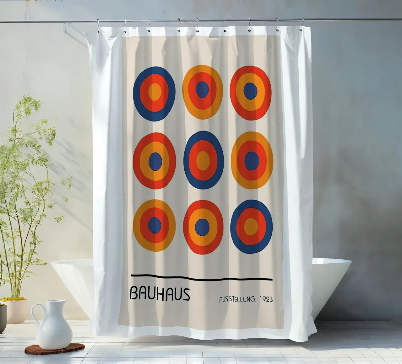 Bauhaus 1923 Duschvorhang von Brooke