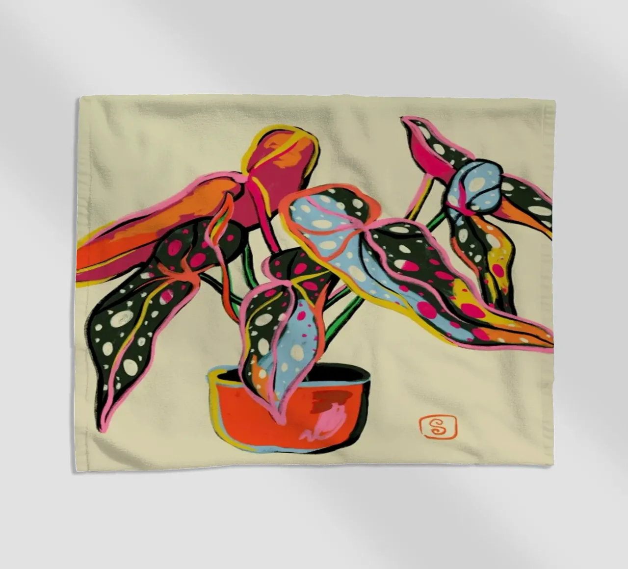 Colourful Begonia telo mare da Sandra Poliakov