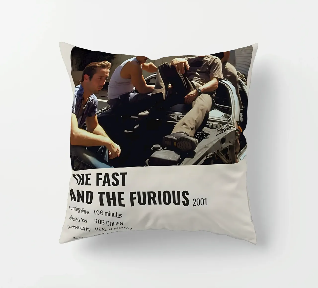 THE FAST AND THE FURIOUS 2001 cuscino da MVFminimalist