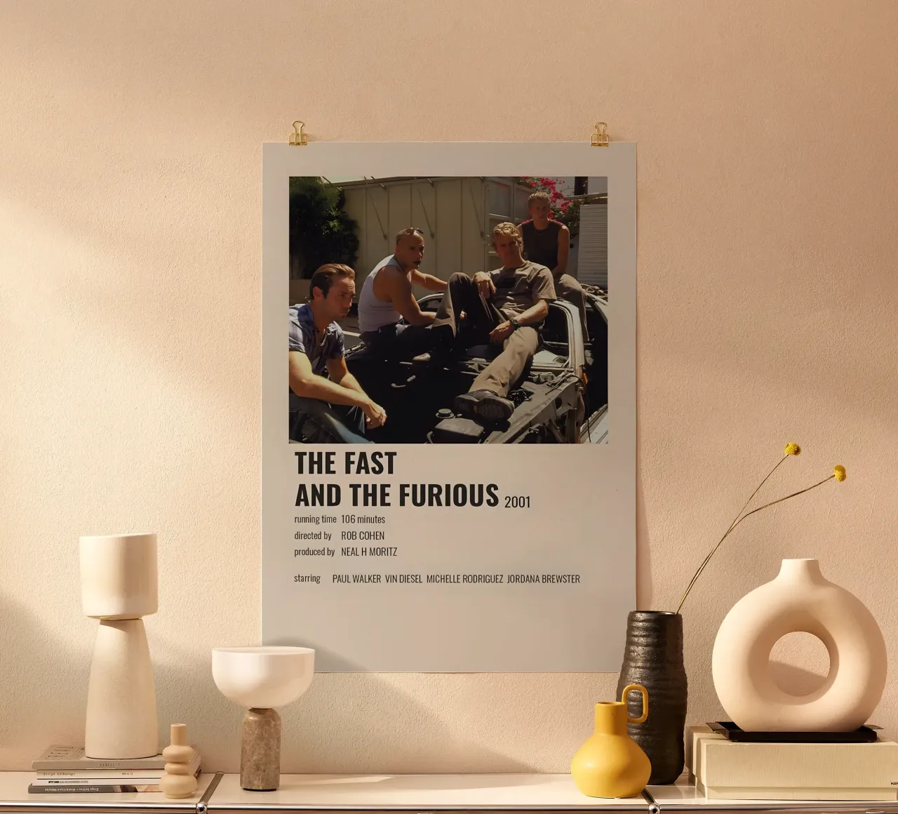 THE FAST AND THE FURIOUS 2001 carta hahnemühle da MVFminimalist