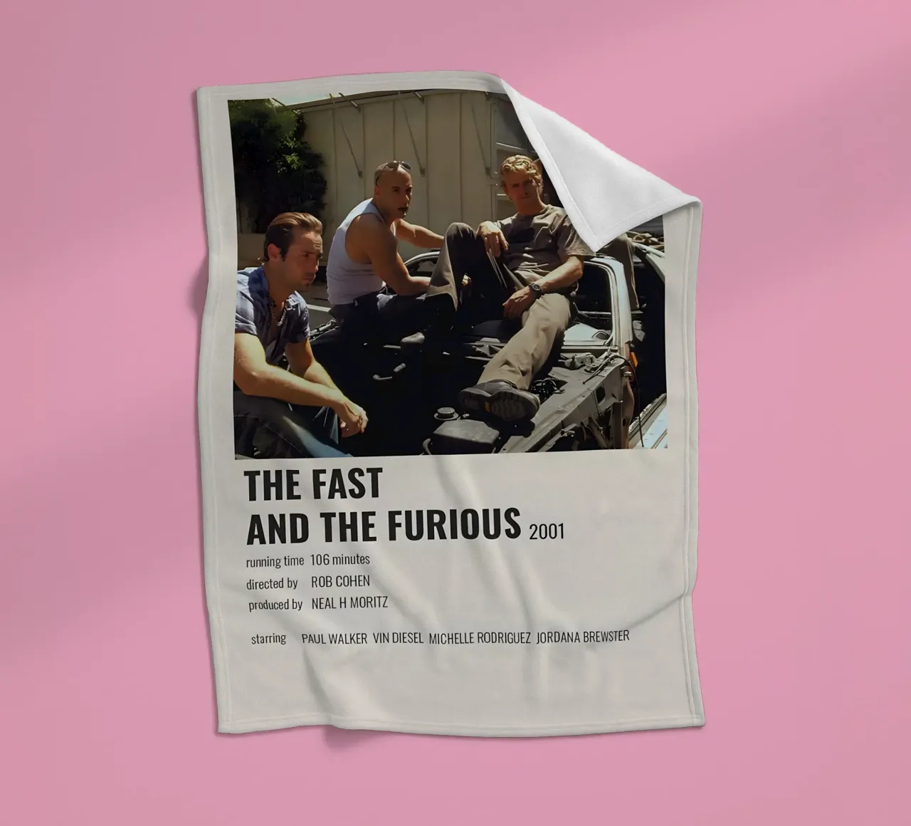 THE FAST AND THE FURIOUS 2001 coperta in pile da MVFminimalist