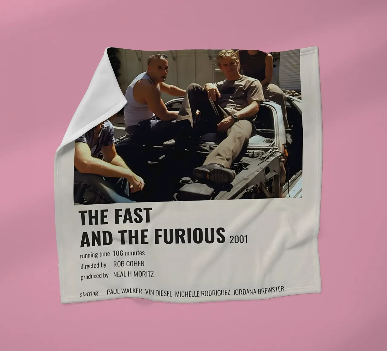 THE FAST AND THE FURIOUS 2001 coperta in pile da MVFminimalist