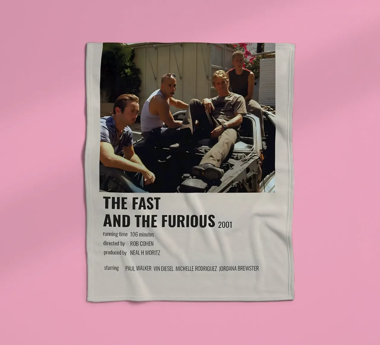 THE FAST AND THE FURIOUS 2001 coperta in pile da MVFminimalist