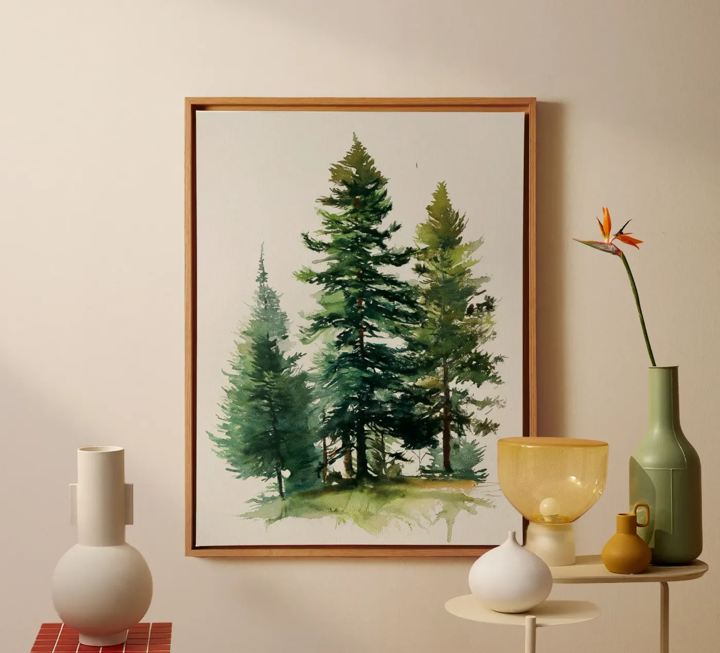 Pine Stand canvas by Louise Wilder Studio