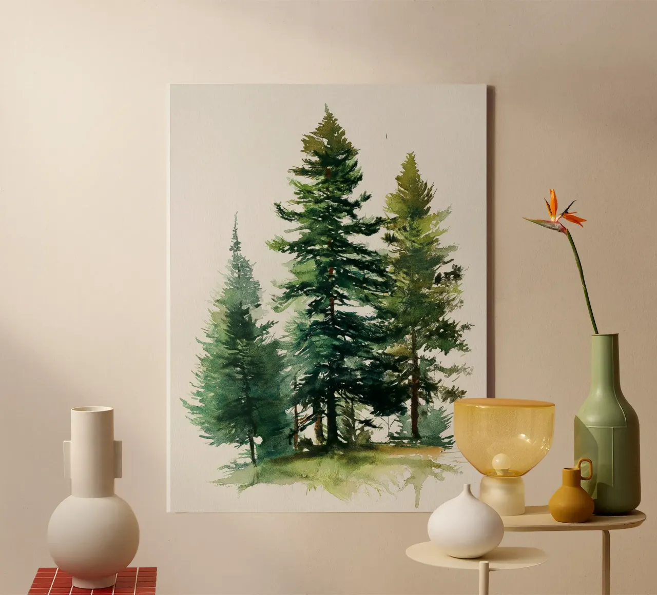 Pine Stand canvas by Louise Wilder Studio