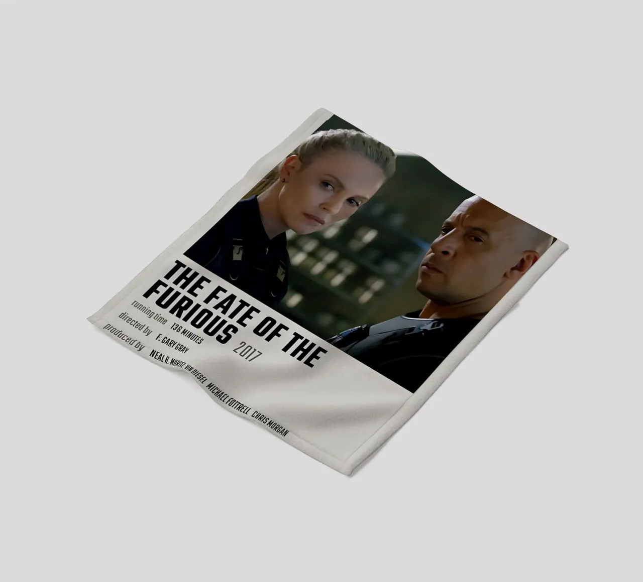 THE FATE OF THE FURIOUS 2017 coperta in pile da MVFminimalist