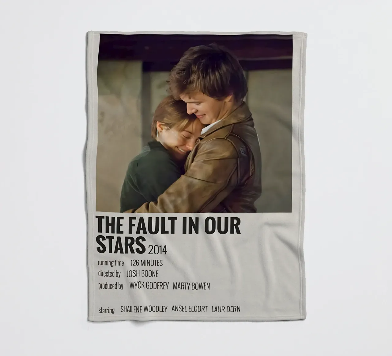 THE FAULT IN OUR STARS 2014 coperta in pile da MVFminimalist