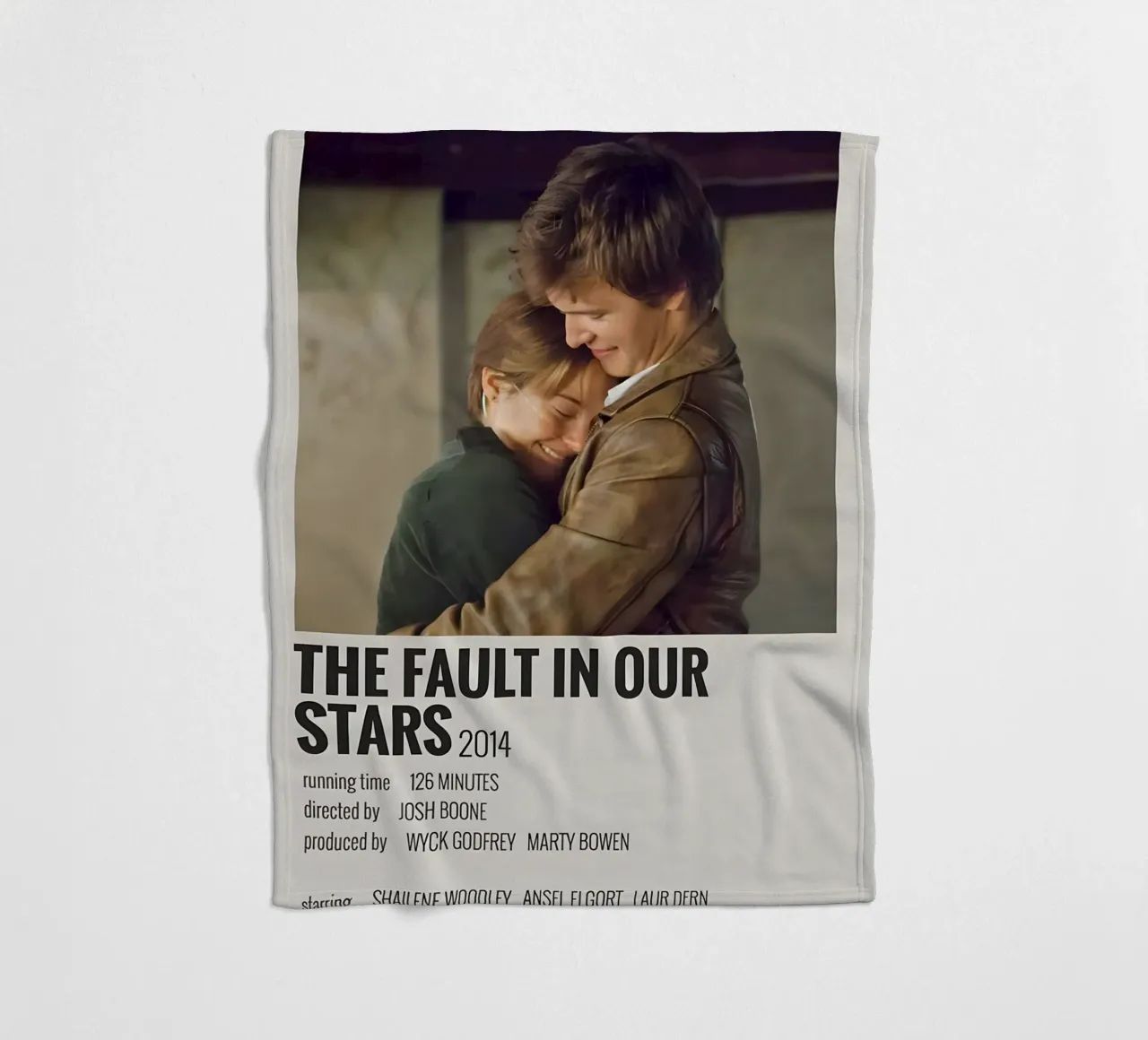 THE FAULT IN OUR STARS 2014 coperta in pile da MVFminimalist