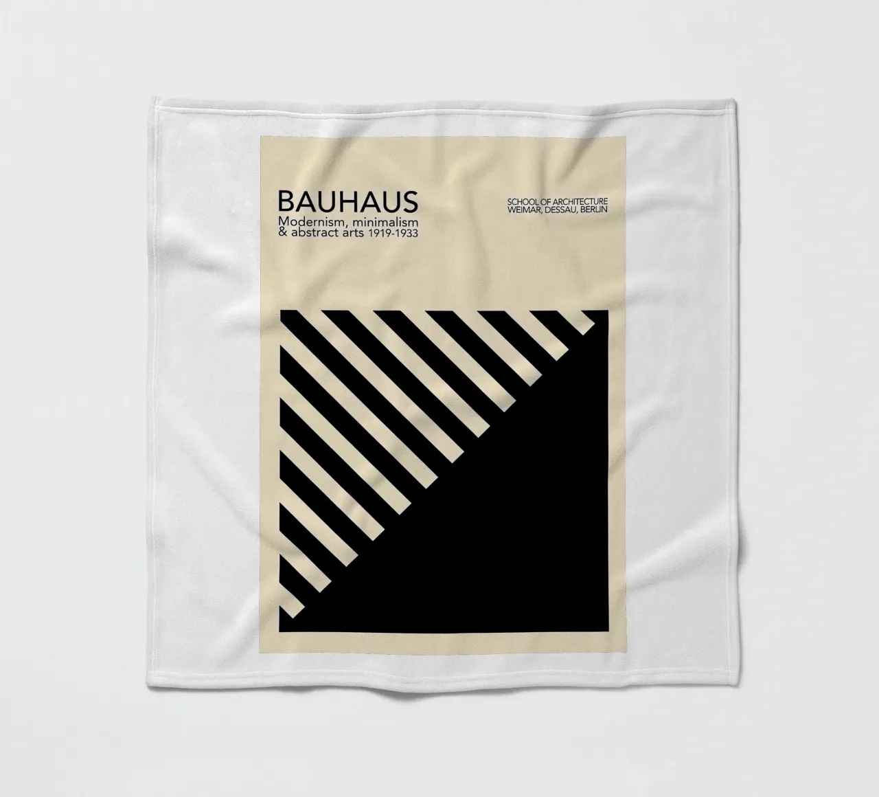 Bauhaus 1919 fleece blanket by Brooke