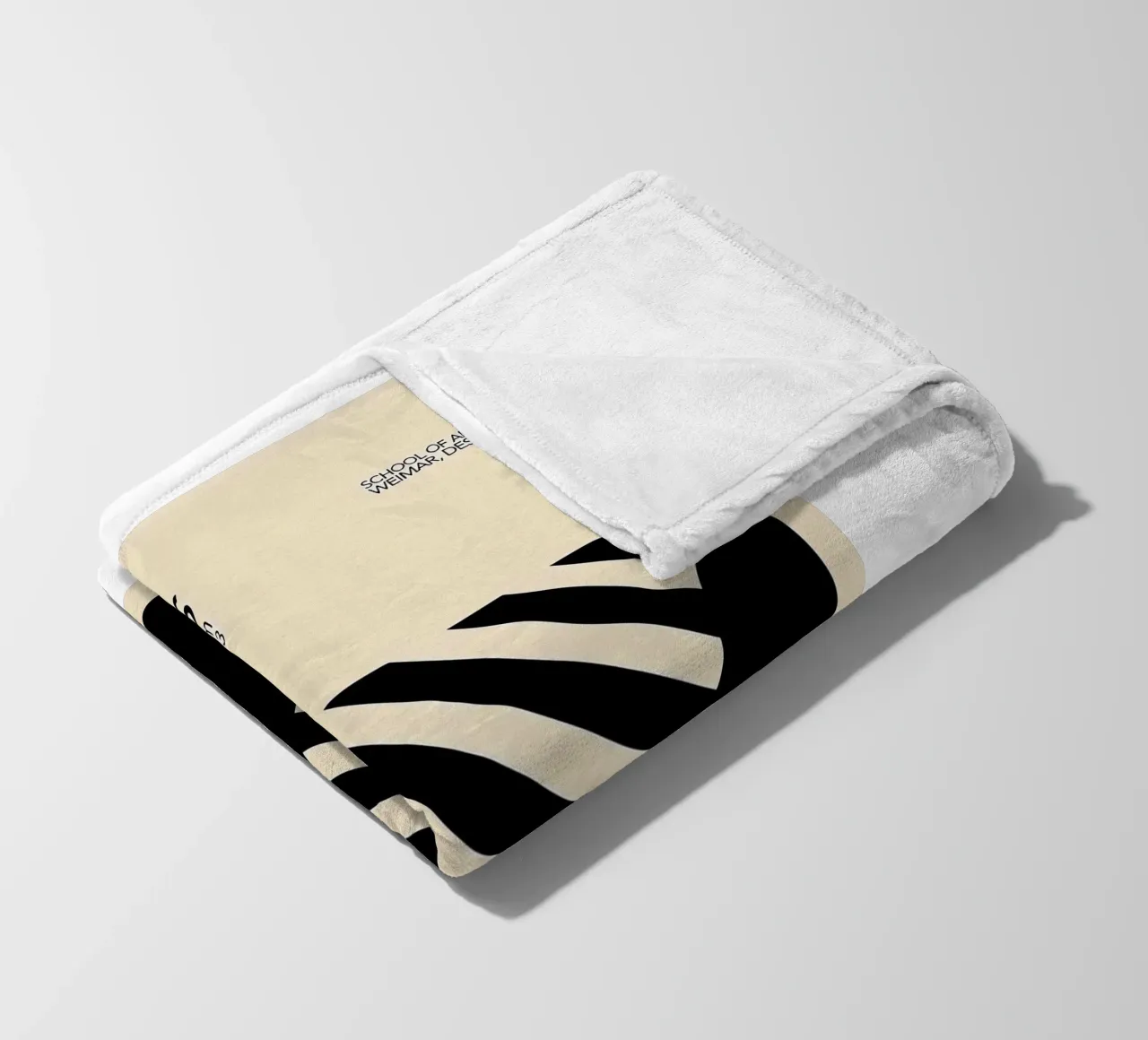 Bauhaus 1919 fleece blanket by Brooke