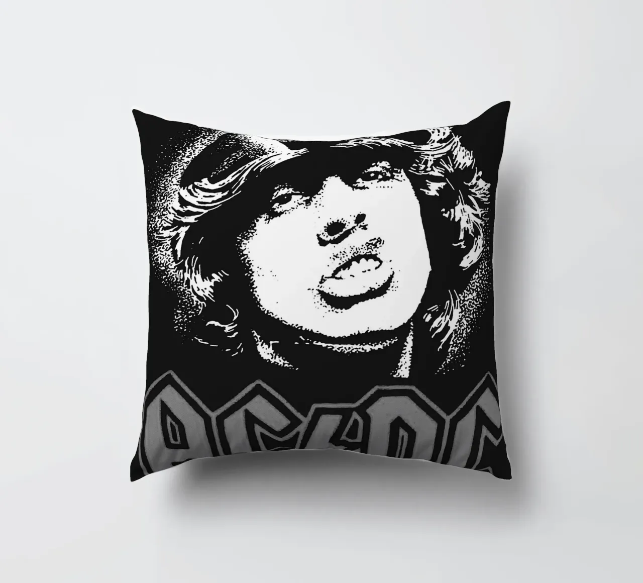 ac/dc band art decorative cushion by vanhesling