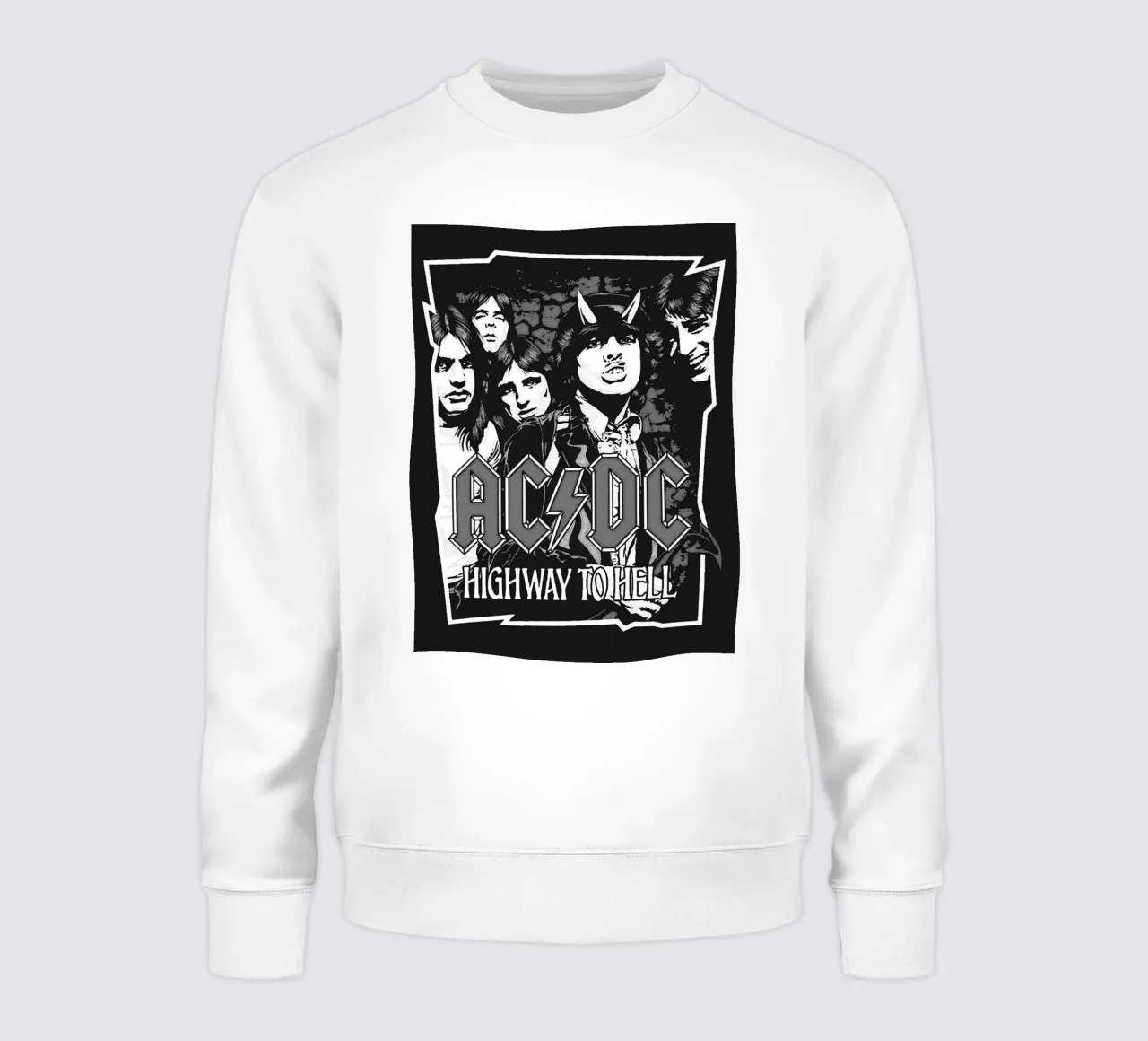 arte de la banda ac/dc sudadera de vanhesling
