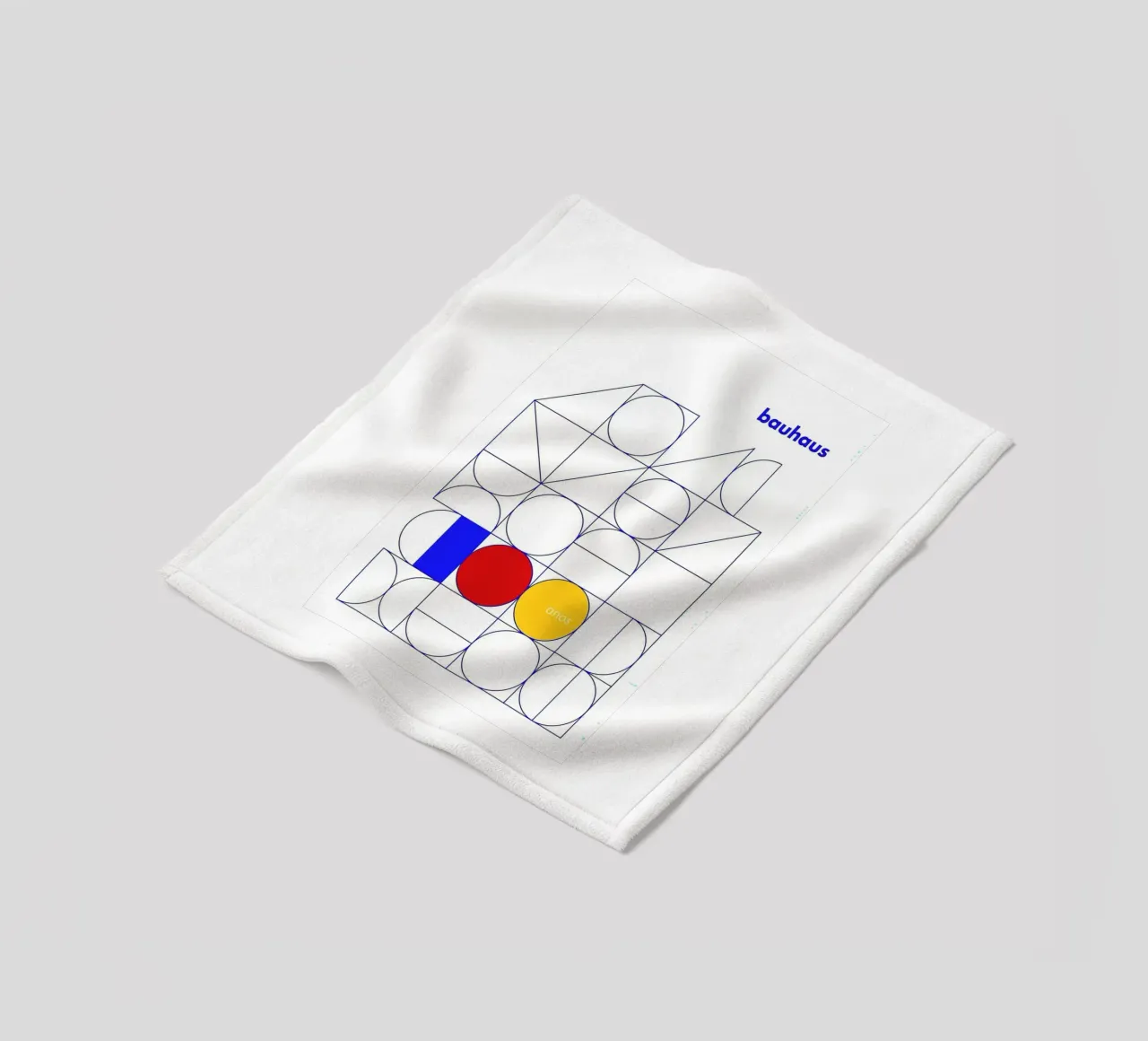 Bauhaus 1919 fleece blanket by Brooke