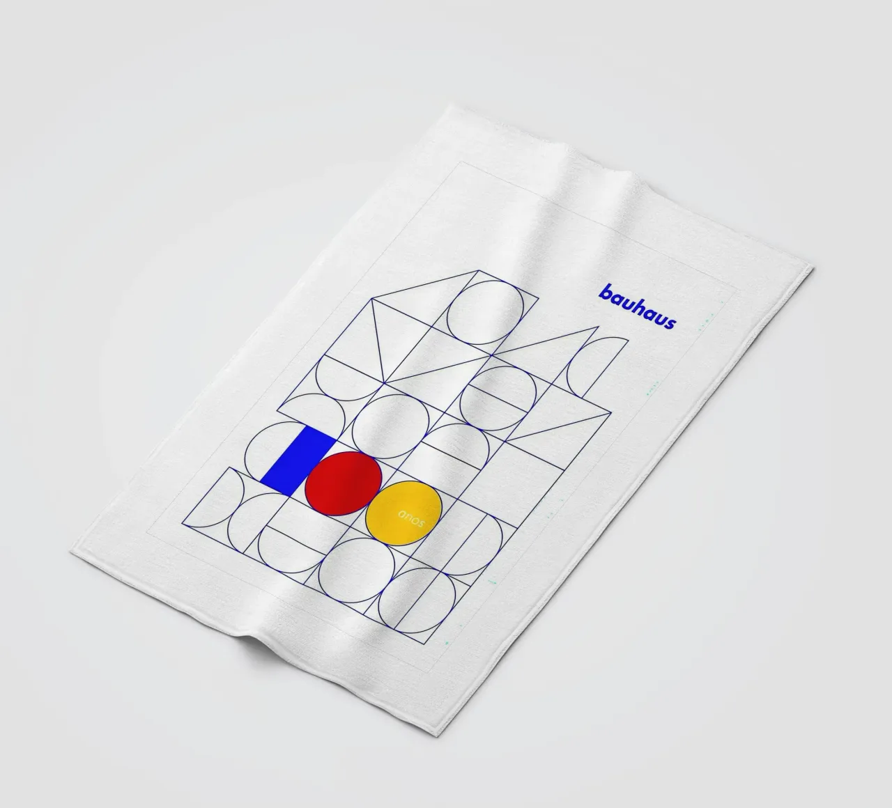 Bauhaus 1919 fleece blanket by Brooke