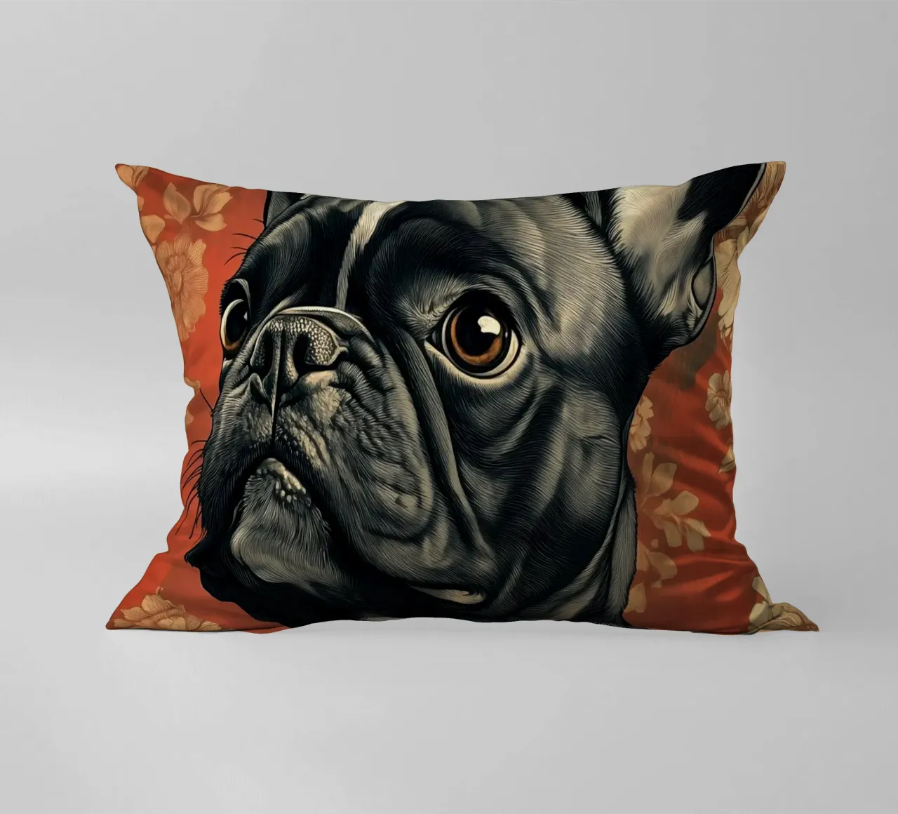Cane bulldog francese cuscino da Justyna Jaszke JBJart