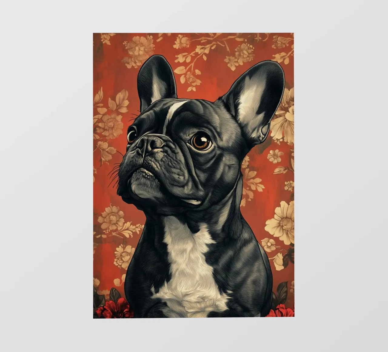Cane bulldog francese telo in pvc da Justyna Jaszke JBJart