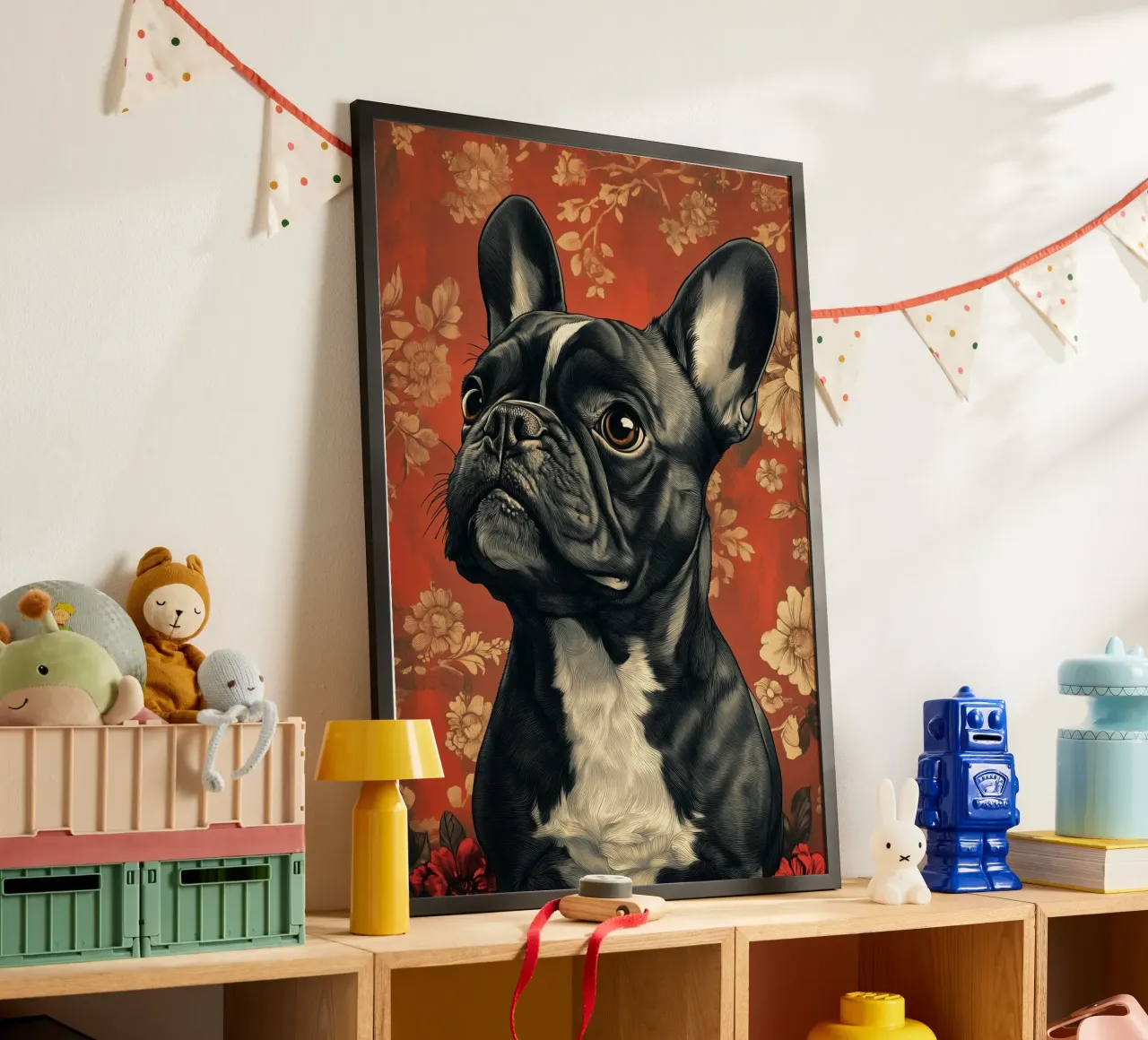 Cane bulldog francese carta hahnemühle da Justyna Jaszke JBJart