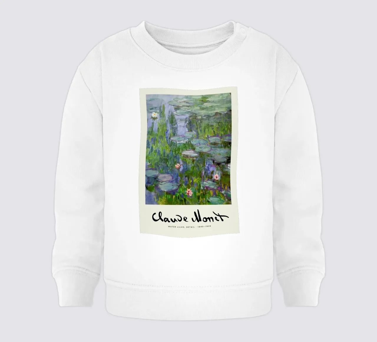Monet – Signed Water Lilies 3 felpa neonato da Vintage by JUNIQE