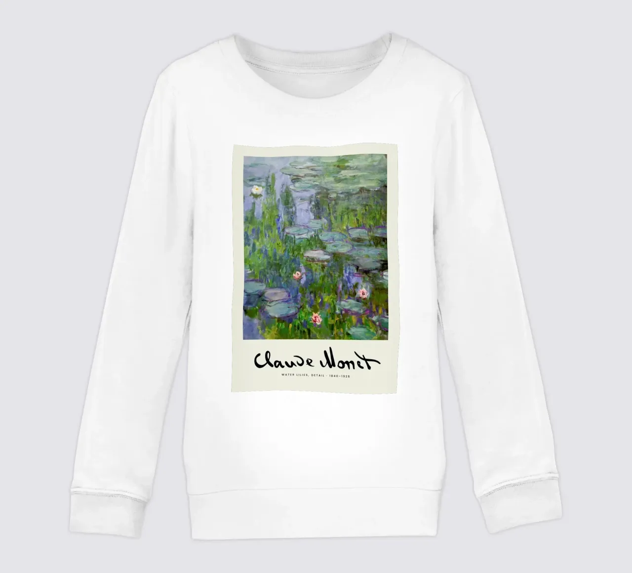 Monet – Signed Water Lilies 3 felpa bambino da Vintage by JUNIQE