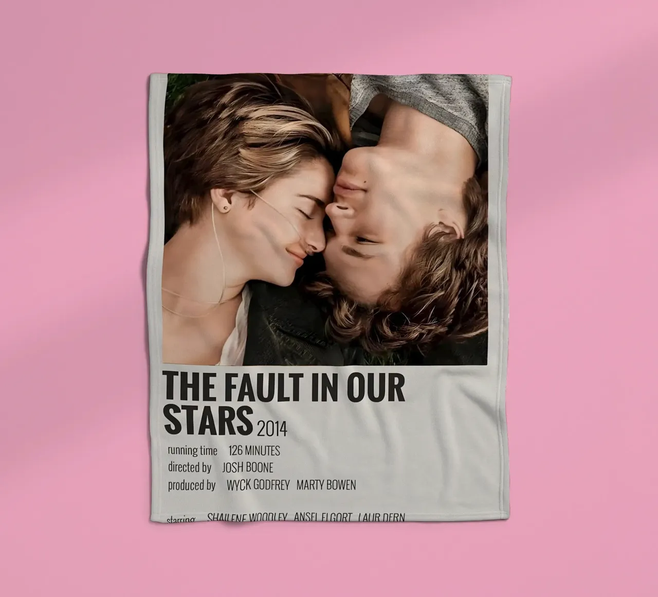 THE FAULT IN OUR STARS 2014 coperta in pile da MVFminimalist