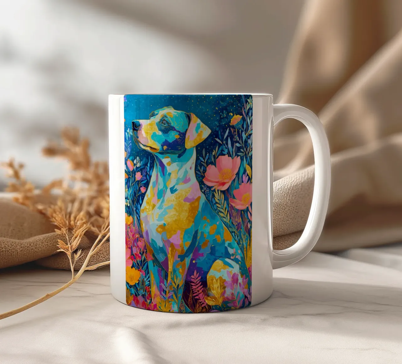 Cane adorabile tazza in ceramica da Justyna Jaszke JBJart