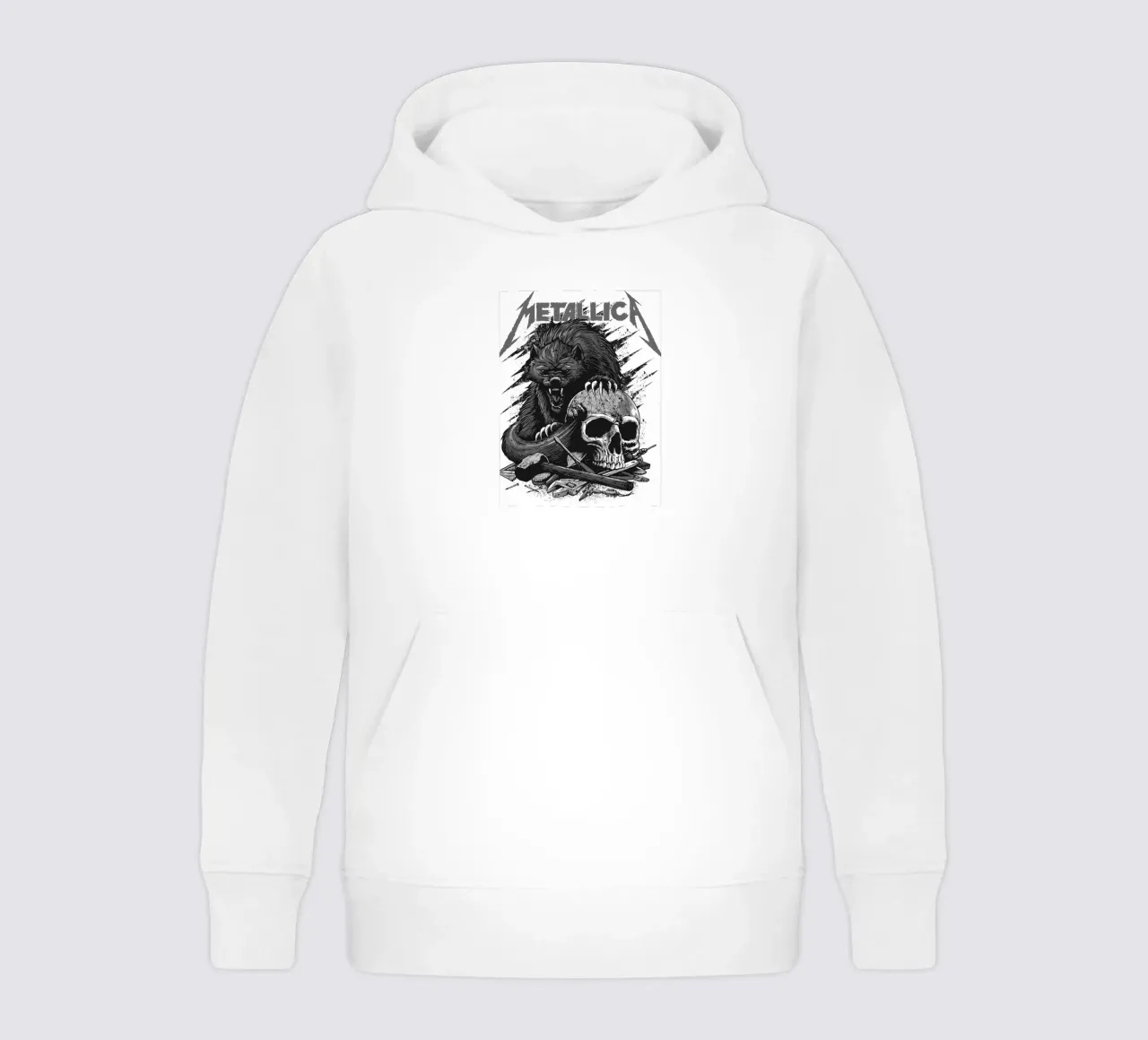 metallica band art kids hoodie by vanhesling