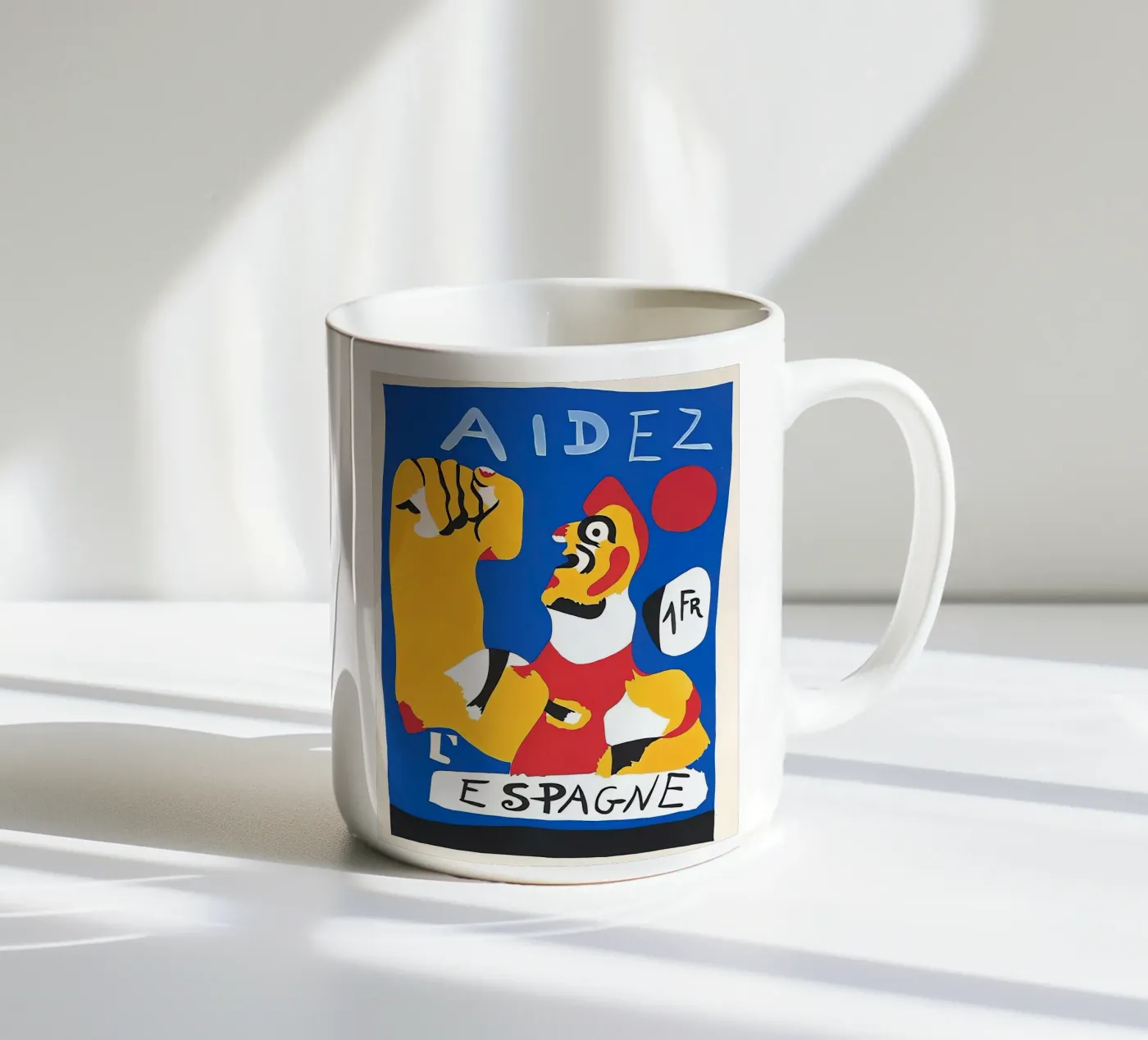 Help Spain ceramic mug by Narciso