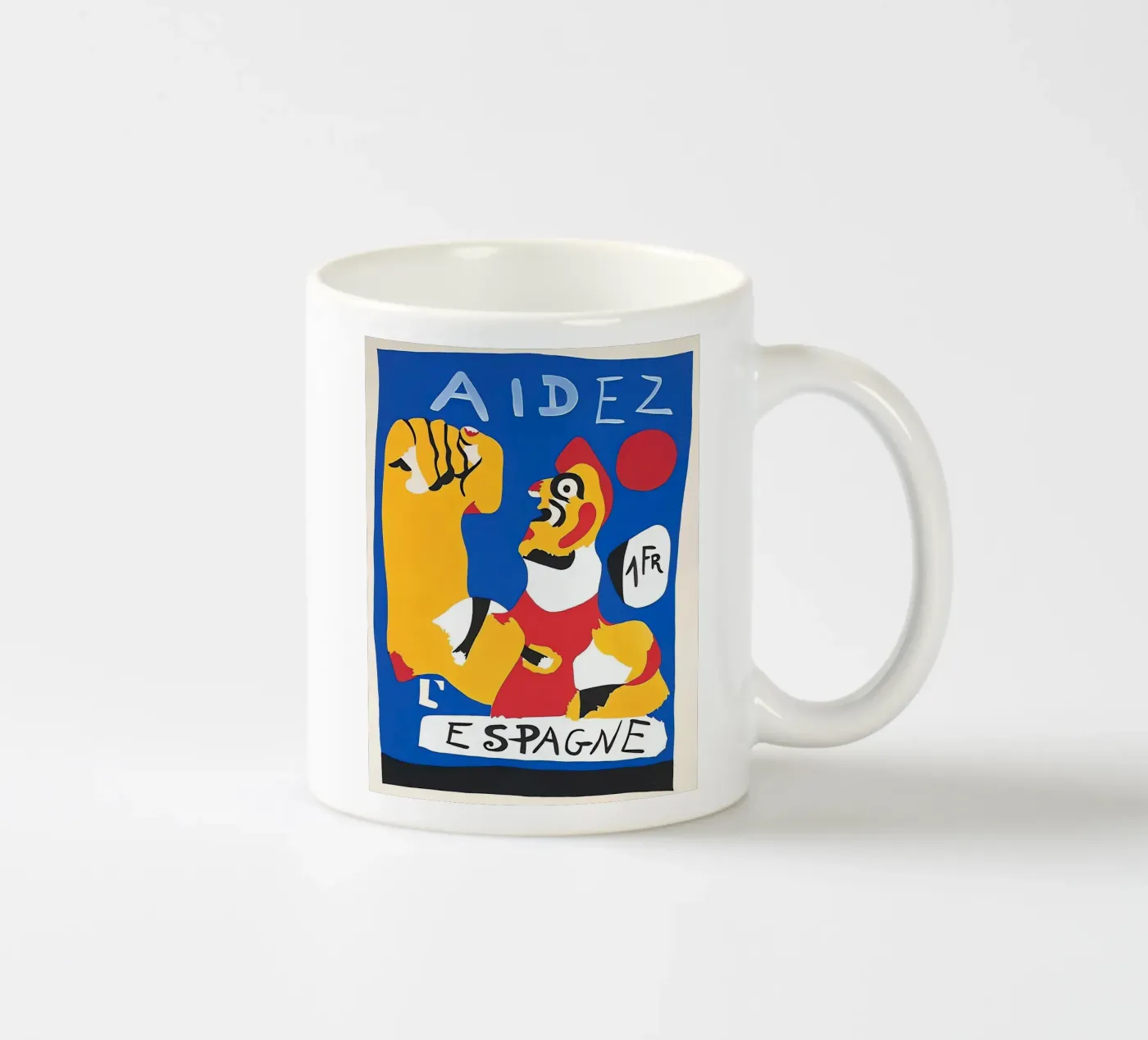 Help Spain ceramic mug by Narciso