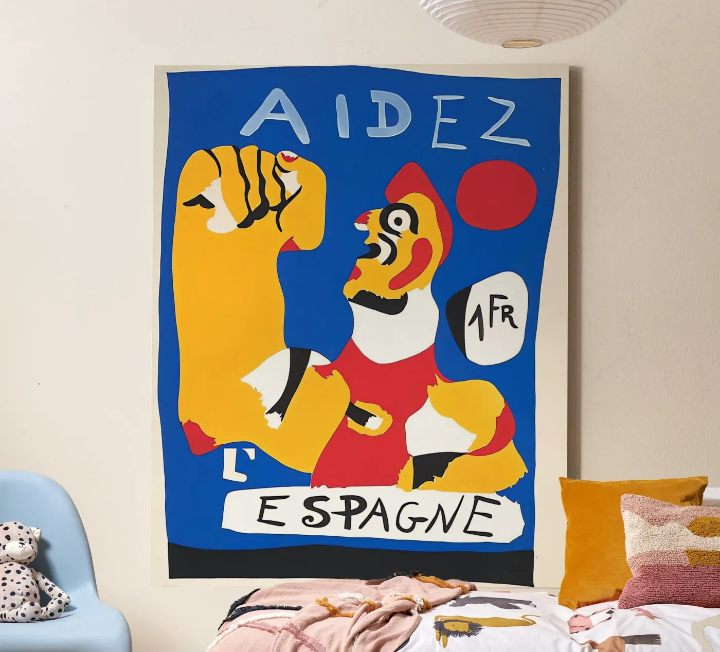 Help Spain canvas by Narciso