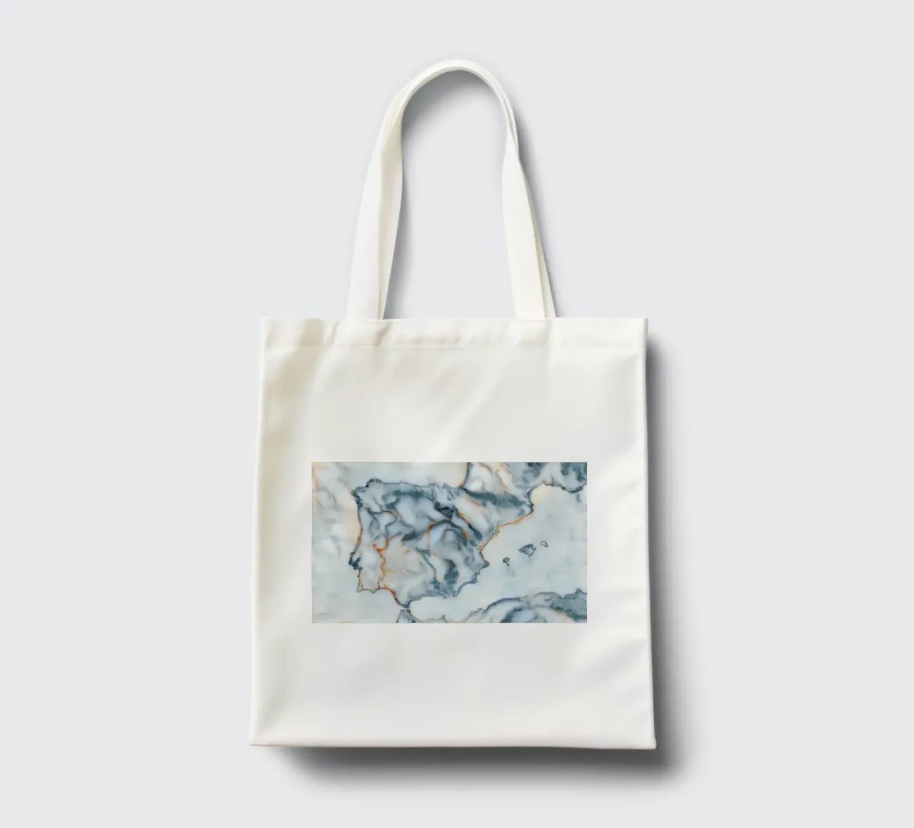 Spain Marble Map borsa in juta da Octavian