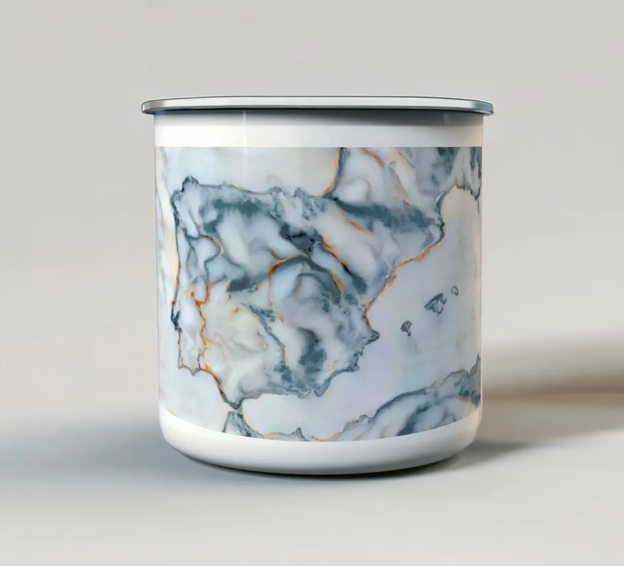Spain Marble Map tazza in smalto da Octavian