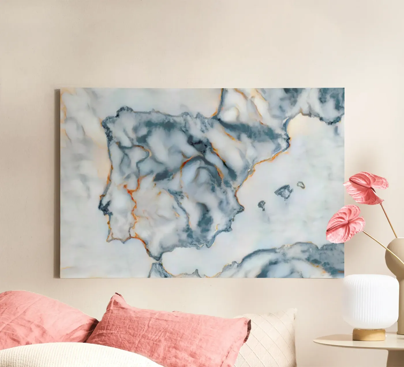 Spain Marble Map tela da Octavian