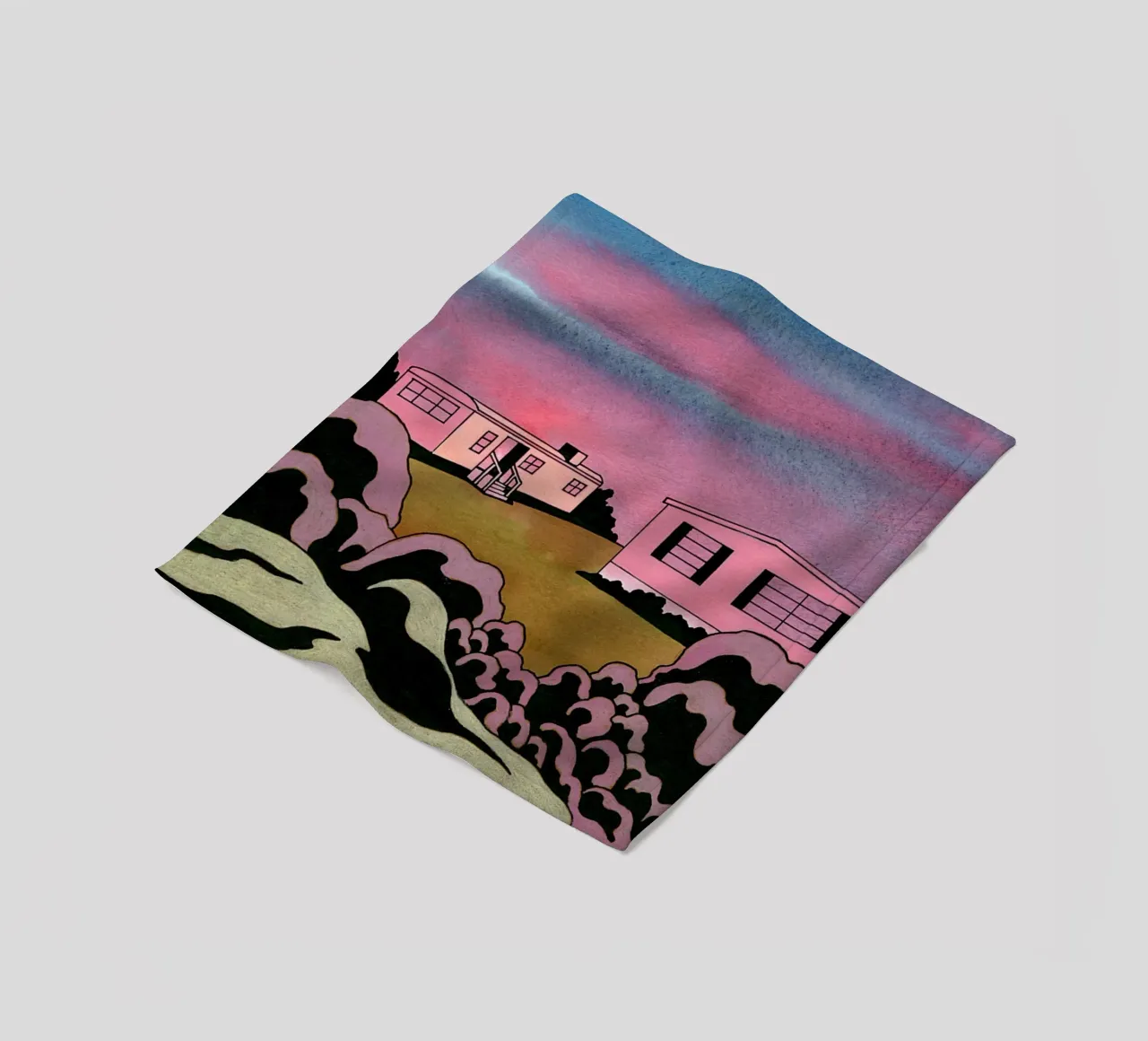 Ken Price Due Eremiti coperta in pile da Marcobarshop