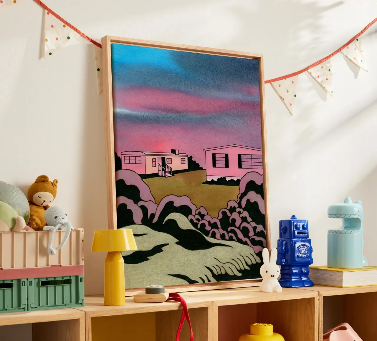 Ken Prijs Twee Heremieten canvas met Baklijst van Marcobarshop