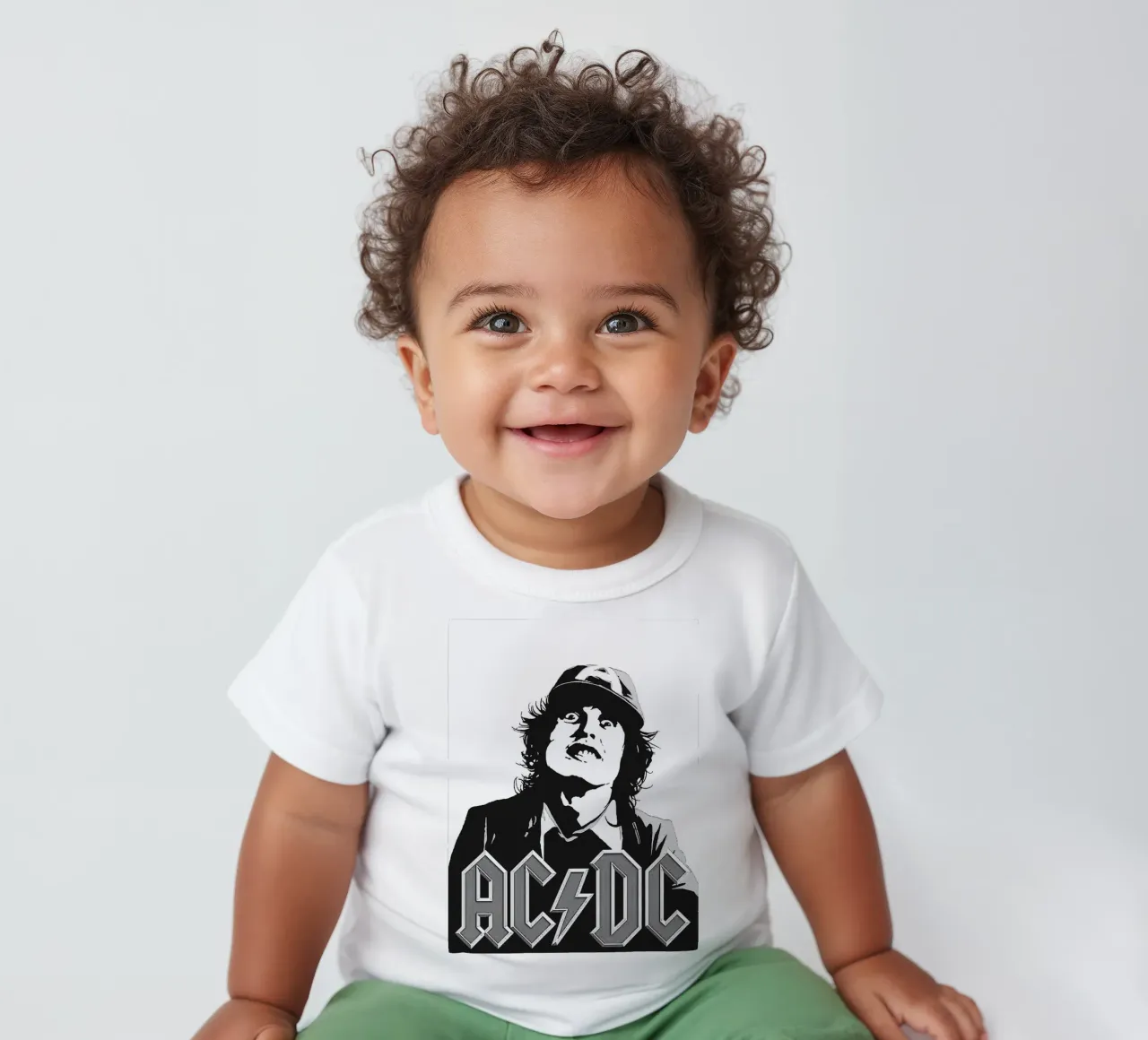 AC/DC band art baby t-shirt by vanhesling