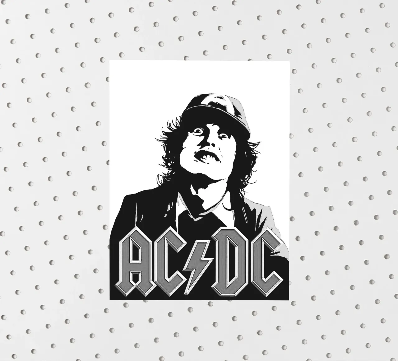 Art du groupe AC/DC autocollant de vanhesling